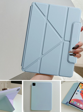 适用三星平板S10+保护套Y折磁吸带搭扣S10FE三星Tab S9+硅胶保护套S6lite全包防摔S8/S7超薄A11+全包A9无笔槽