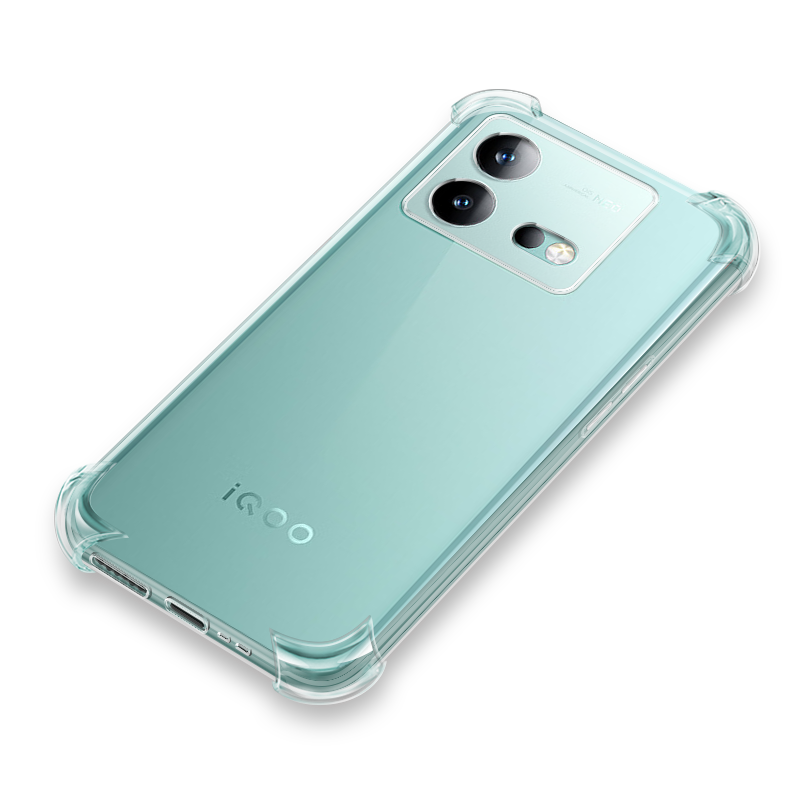 vivoiqooneo8手机壳透明iqooneo8pro保护套新款iqoonoe8全包硅胶软壳vivo爱酷iQOO男女款气囊防摔iqneo八外壳