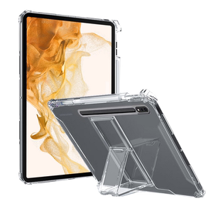 无磁铁适用三星tabs8+保护套galaxytabs9带笔槽S6Lite气囊防摔S7FE平板电脑A8自带支架a7lite透明ultra保护壳