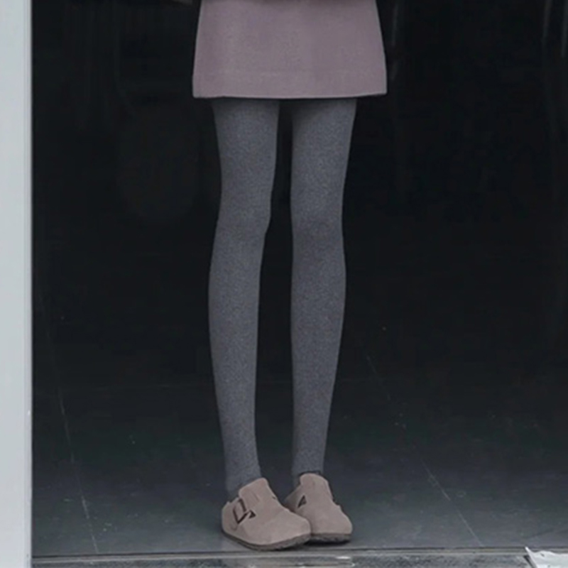 灰色打底裤女外穿冬加绒加厚紧身保暖袜裤显瘦踩脚连裤袜1127w