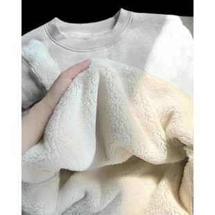 东北巨厚！加绒保暖衣女秋冬季加厚一体绒打底内搭超厚羊羔绒卫衣