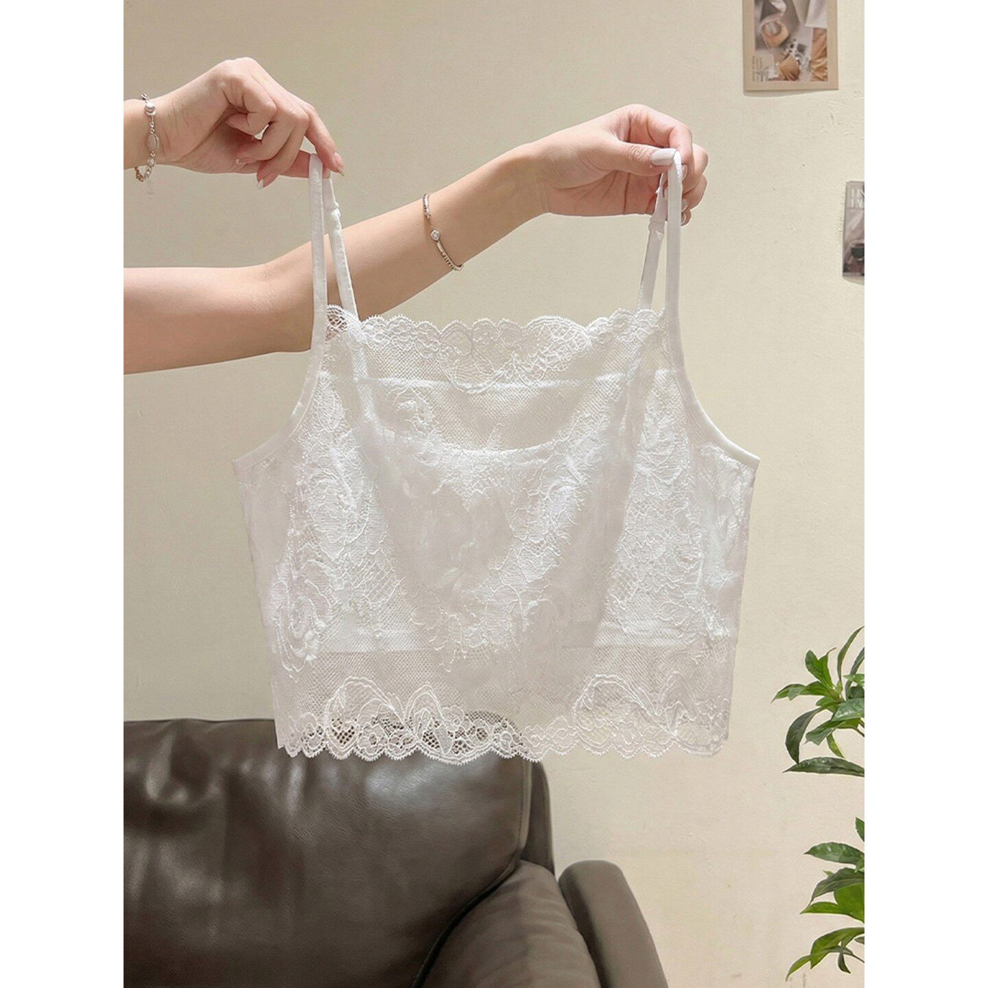 桑蚕丝真丝蕾丝抹胸吊带内衣女黑色蕾丝防走光内搭背心防透内衬