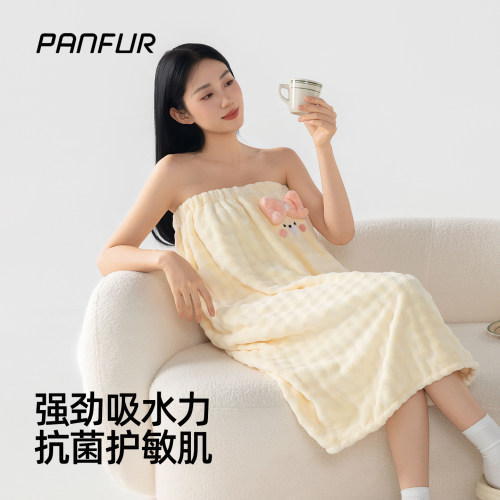 10A抗菌可穿式抹胸浴裙女
