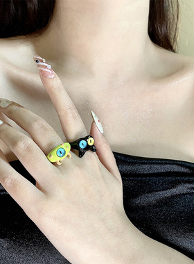 2023新款个性指环小众设计食指戒