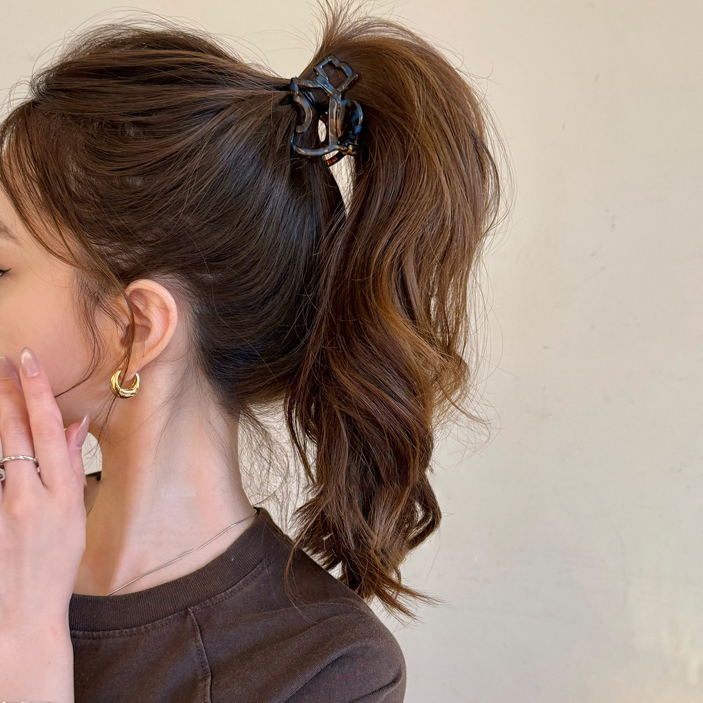 醋酸小狗高马尾抓夹女高级感2025新款发夹后脑勺半扎发发夹可爱,饰品/流行首饰/时尚饰品新,发饰,淘宝优惠券,粉丝福利购,淘宝优惠卷