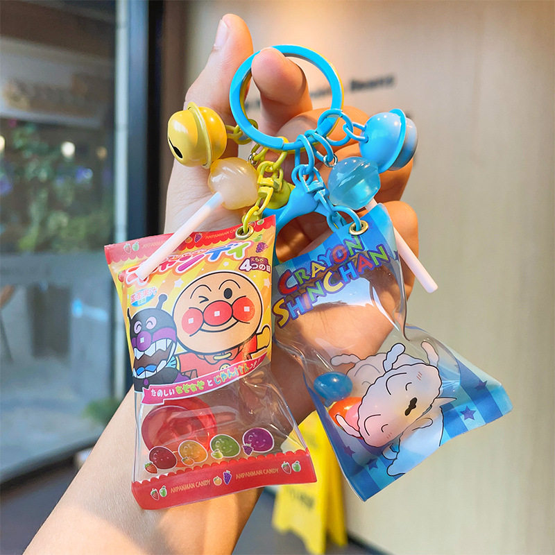 新款棒棒糖果充气袋卡通小白充气糖果挂件彩豆款零食袋挂件小礼品