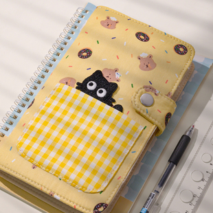 定期存折存单收纳本多功能票据存单夹2026新款甜甜圈存单家庭现金银行卡存单纪念机票收藏册票据夹存款单收纳