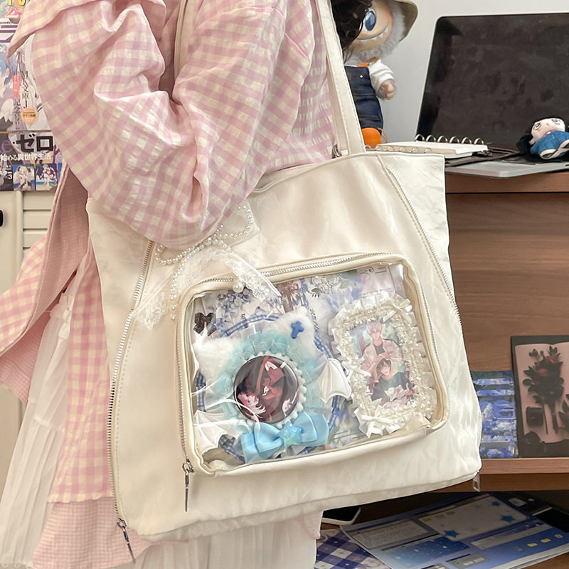 日系痛包补习袋手提袋拎书袋大容量补课包作业收纳袋女生大容量中,文具电教/文化用品/商务用品,文件袋/资料袋/试卷收纳袋,淘宝优惠券,粉丝福利购,淘宝优惠卷