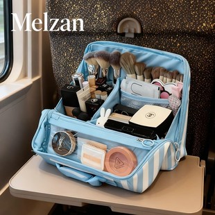 站立式化妆包超大容量防水分区收纳包手提便携随身旅行立体多功能