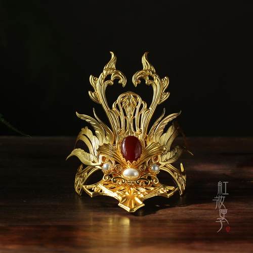 红妆仙尊发冠仙侠造型武将头冠