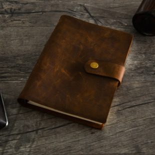 瑕疵本捡漏牛皮笔记本旅行手帐本手工画图日记本复古记事本子tn