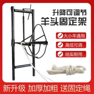 剪羊毛固定架升降羊头架子羊用固定架配种喂药修蹄绵阳笼头固定器