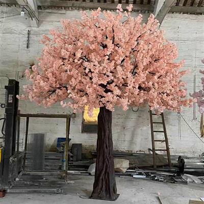 大型仿真樱花树摄影舞台装饰道具拱门形大型假树仿真植物樱花假树