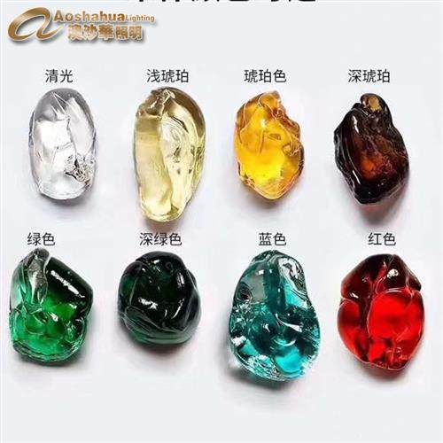 玻璃石头吊灯灯彩色大水晶吊灯冰块灯灯装饰琉璃挂件沙盘吊灯