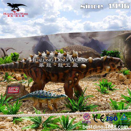 仿真硅胶甲龙红外感应启动仿真恐龙模型自贡恐龙制作厂家