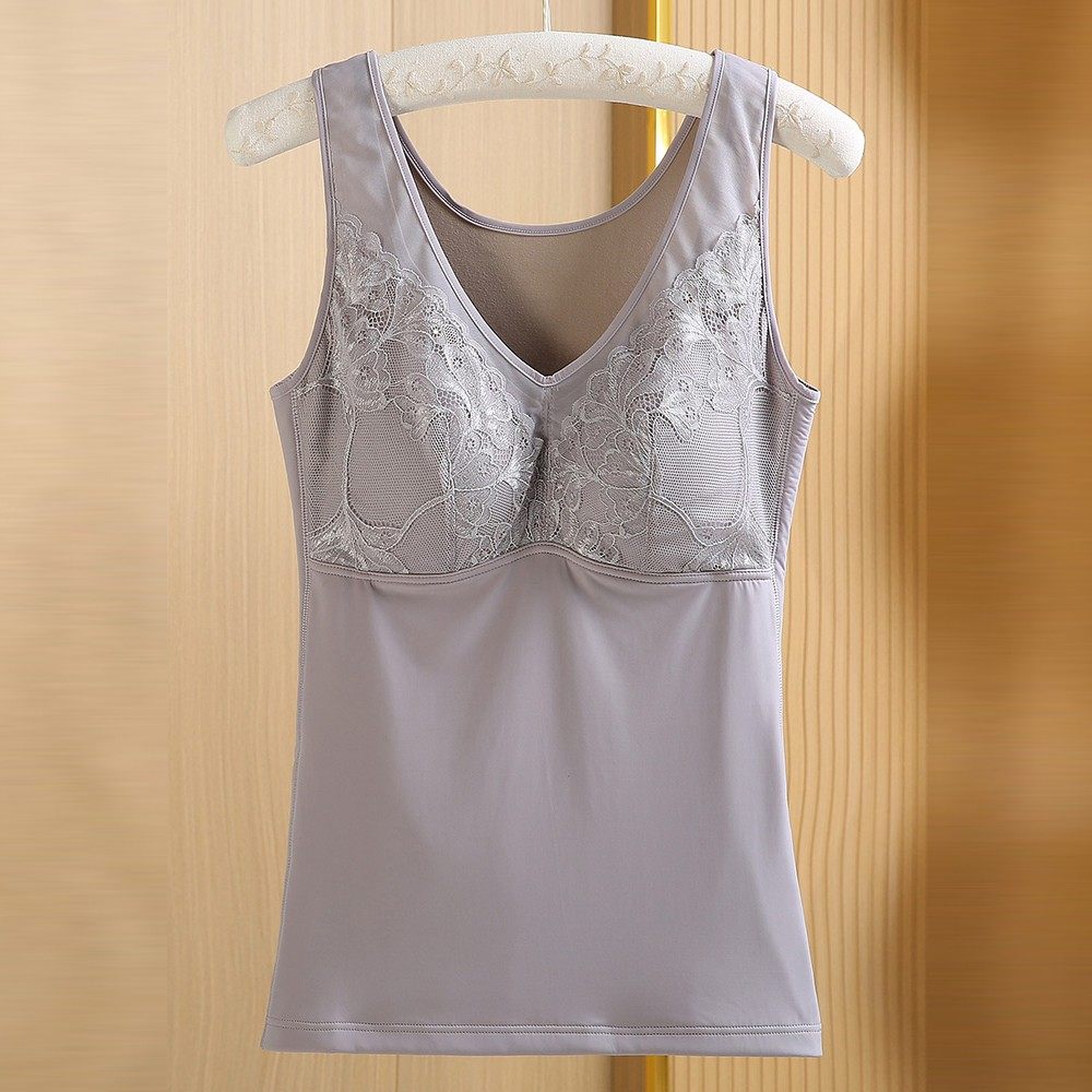 大码200斤保暖背心女秋冬磨毛薄绒带胸垫塑形显瘦女士打底上衣,女士内衣/男士内衣/家居服,保暖背心,淘宝优惠券,粉丝福利购,淘宝优惠卷