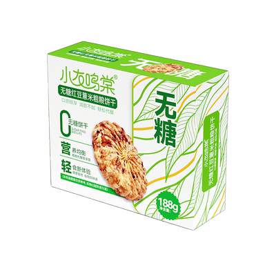 无糖红豆薏米燕麦饼干健康早餐整箱粗粮饱腹代餐小吃零食品杂粮饼