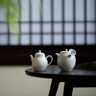 草木灰茶壶陶瓷泡茶简约复古风单壶家用小号冲茶器带过滤功夫茶具