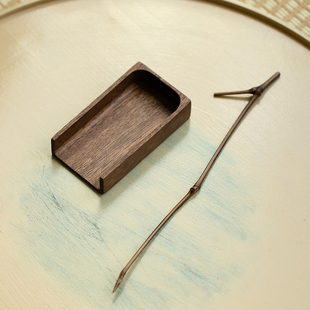 拓土胡桃木方舟茶则茶荷功夫茶具实木功夫茶道配件茶勺分茶醒茶器