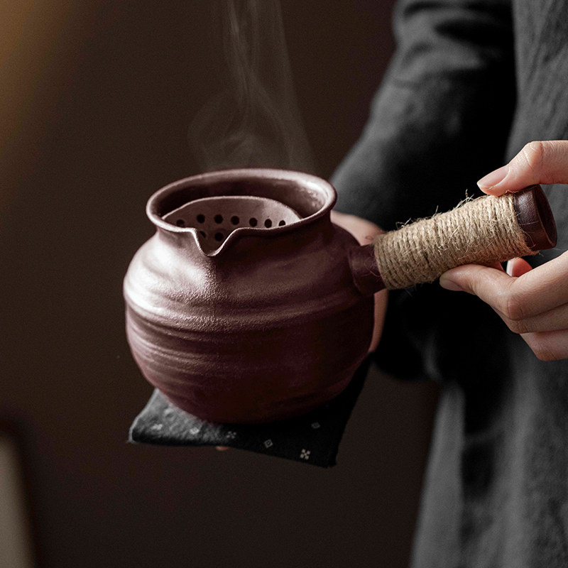 拓土围炉煮茶专用壶家用大容量煮茶壶烤奶茶陶罐黑晶炉罐罐煮茶器