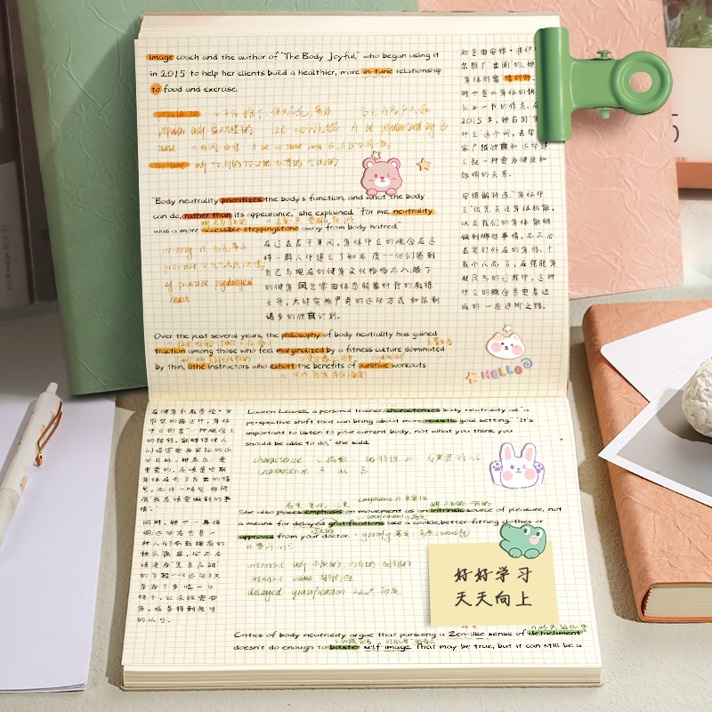 高颜值笔记本子网格内页方形本大学生考研加厚空白本错题摘抄本简约风学习读书笔记本记事本手帐本日记本子