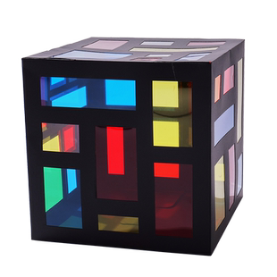 艺术蒙德里安PVC盒子儿童创意美劳手工diy粘贴装饰幼儿园环创材料