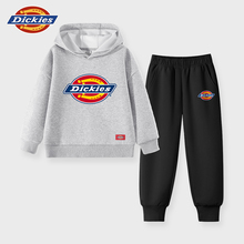 Dickies童装男童套装春秋款儿童早秋连帽卫衣女孩秋季潮牌运动服A