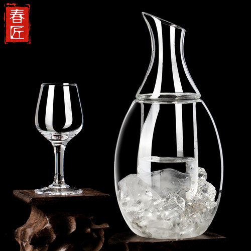 春匠水晶玻璃白酒分酒器冰酒壶