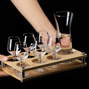 50ml国标标准白酒品酒杯 水晶玻璃白酒品鉴杯郁金香杯分酒器套装