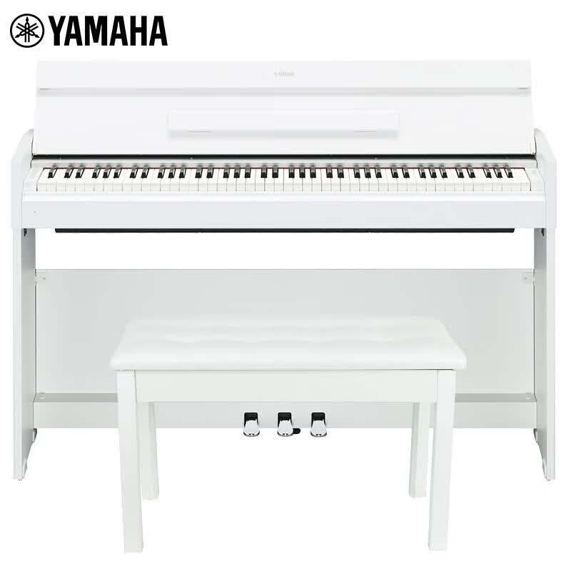 YAMAHA雅马哈电钢琴YDP-S55B/WH原装88键重锤进口立式电钢琴