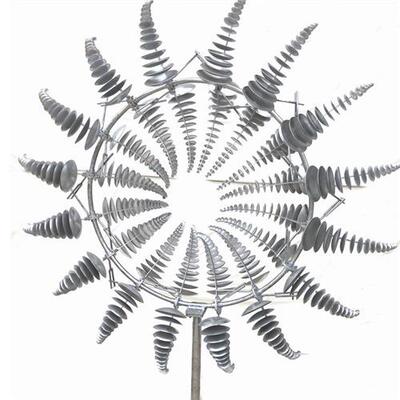 户外城市无动力装置风动雕塑亮化摆件景区不锈钢异形景观灯