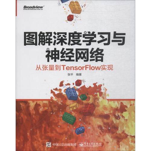 【正版书】 图解深度学习与神经网络：从张量到TensorFlow实现 张平 著 电子工业出版社