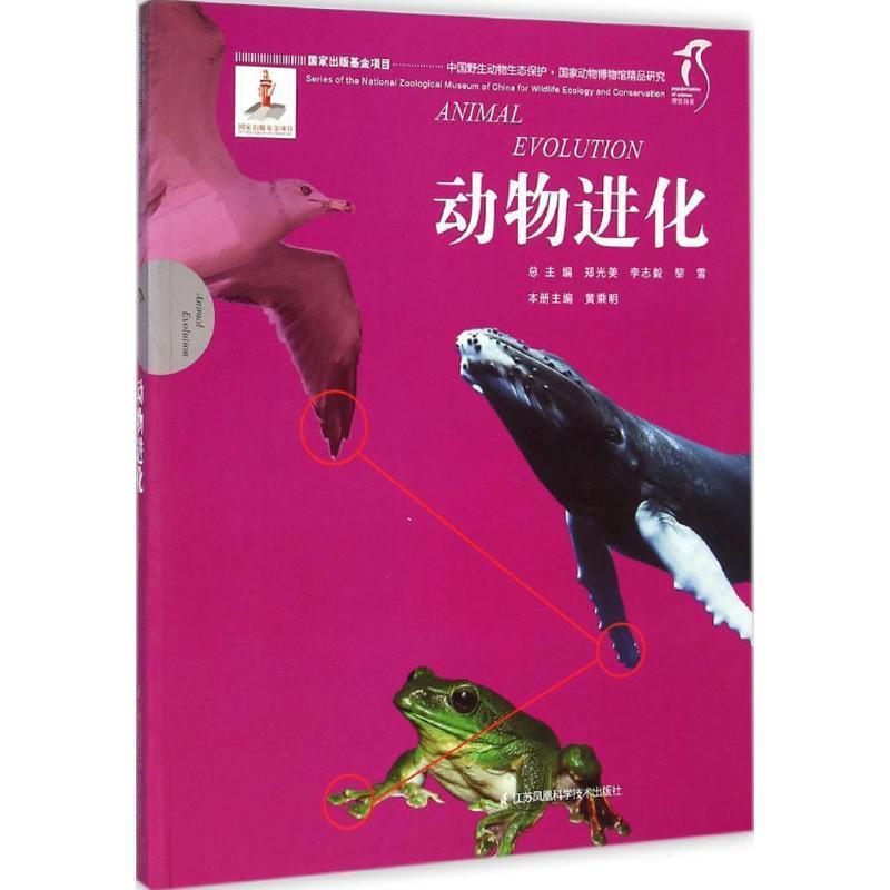 【正版书】 国家动物博物馆精品研究----动物进化 总 主 编 郑光美 李志毅 黎雪 本册主编 黄乘明 江苏科学技术出版社