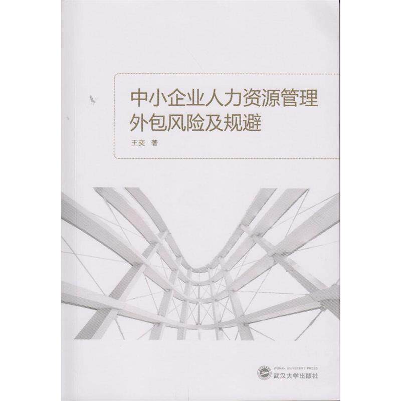 【正版书】 中小企业人力资源管理外包风险及规避 王奕 武汉大学出版社