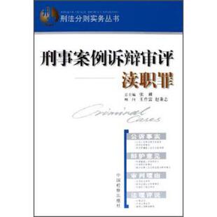 【正版】刑法分则实务丛书 刑事案例诉辩审评 渎职罪 张耕