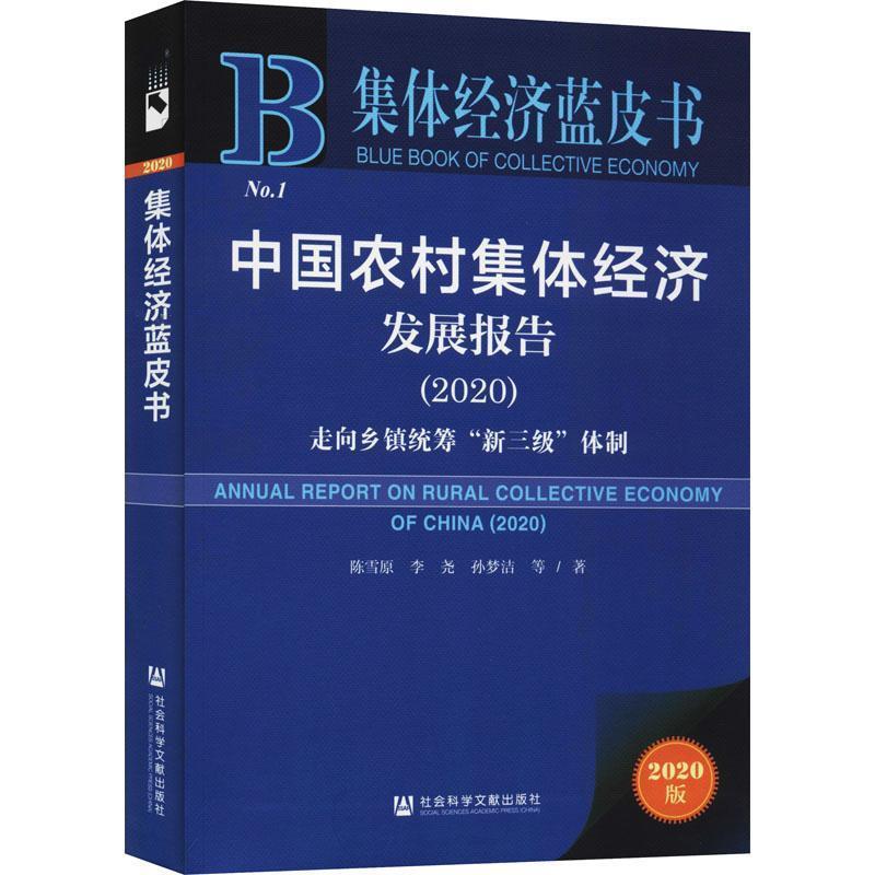 【正版书】 集体经济蓝皮书:中国农村集体经济发展报告2020 陈雪原李尧孙梦洁 社会科学文献出版社
