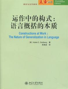 构式 美 语言与文字系列 运作中 本质 未名译库 正版 语言概括 Adele