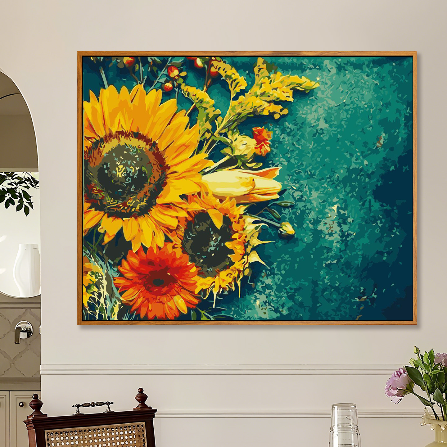 高级感数字油画填色diy大尺寸