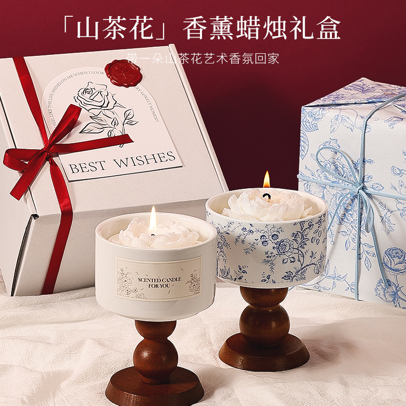小苍兰栀子花玫瑰茉莉山茶花礼盒