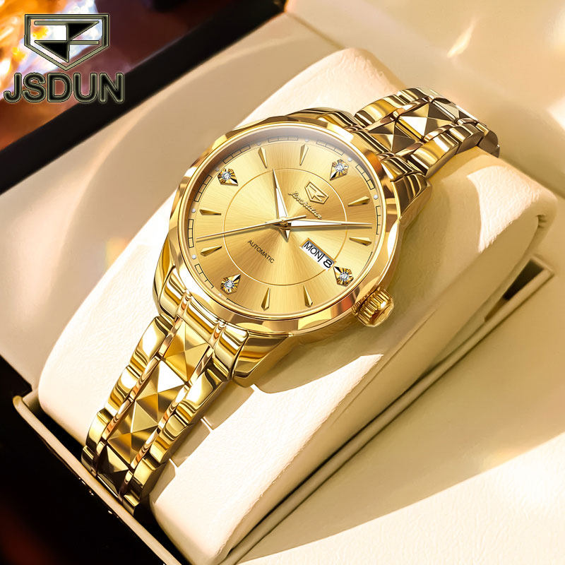 瑞士认证正品牌镶钻进口芯女士手表女款2026年新款全自动机械表名