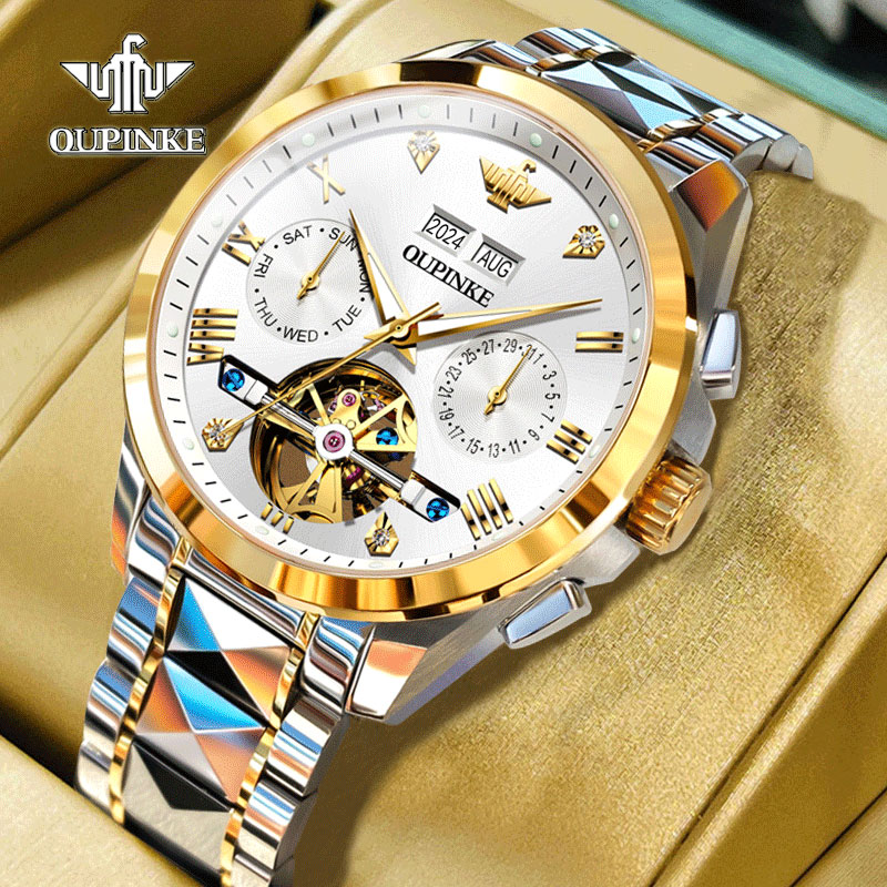 瑞士认证正品牌镂空机械表男士