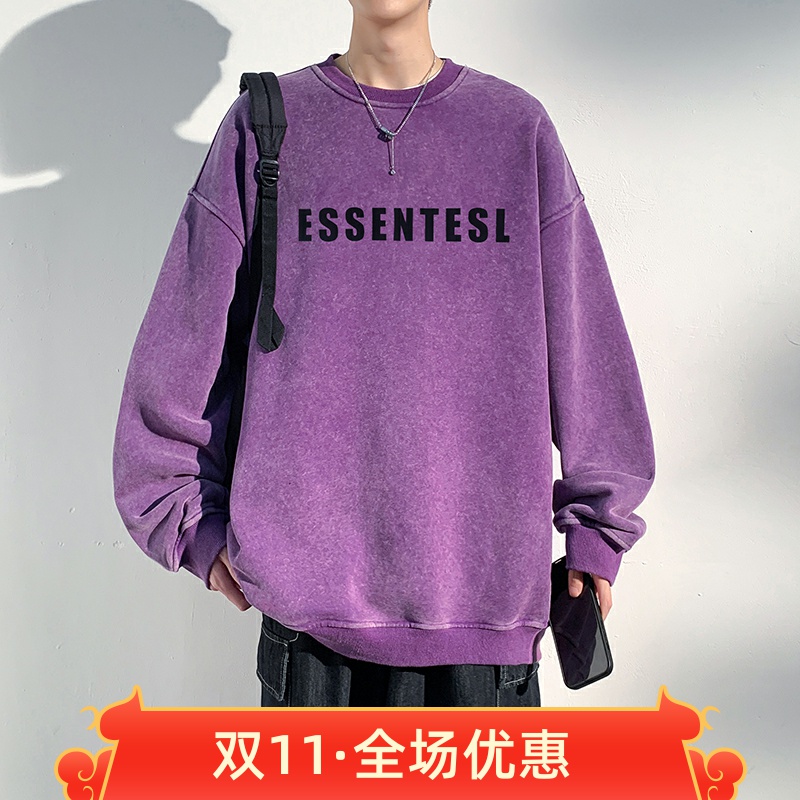 秋潮流时尚帅气爆款男装品质重磅美式卫衣