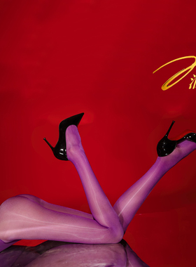 YouSi油丝-「奢宠缎面」40D缎面油亮丝袜360无缝裆彩色黑丝连裤袜