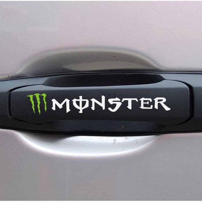 汽车个性鬼爪车身贴 monster 怪兽 门拉手贴 反光门把手车贴 热贴