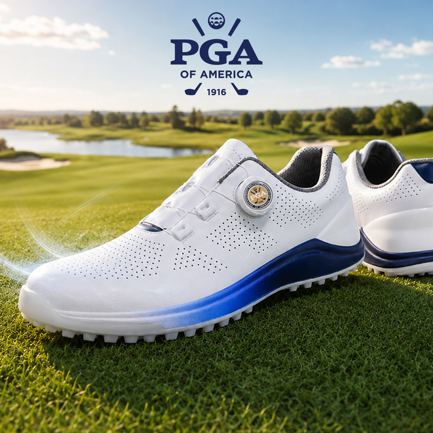 PGA高尔夫男鞋夏季透气散热图片