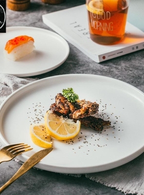 Dinner Plates ceramic steak plate web Porcelain盘 Ware White