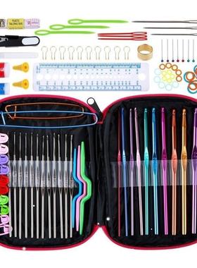 1Set Crochet Hooks Set With Case 14 Styles Knitting Needles