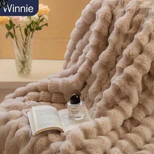Winter Warm Blanket Throw Sofa Blankets fleece Bed Cover毛绒
