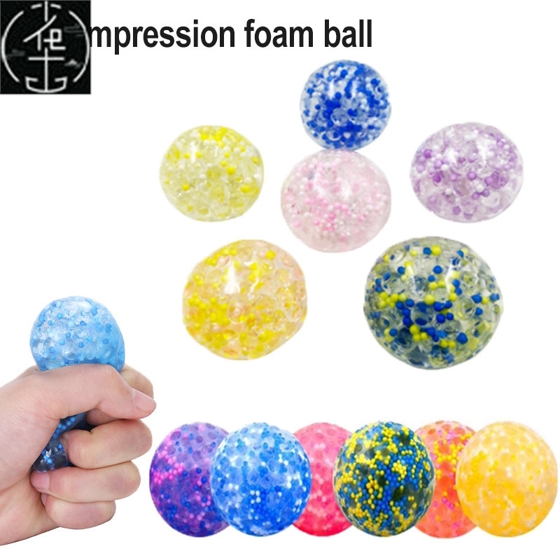 Squeeze Toy Fidget Toys Clear Stress Balls Colorful Ball Aut-封面