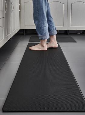 Thick pu floor mat kitchen non-slip washed leather door mat